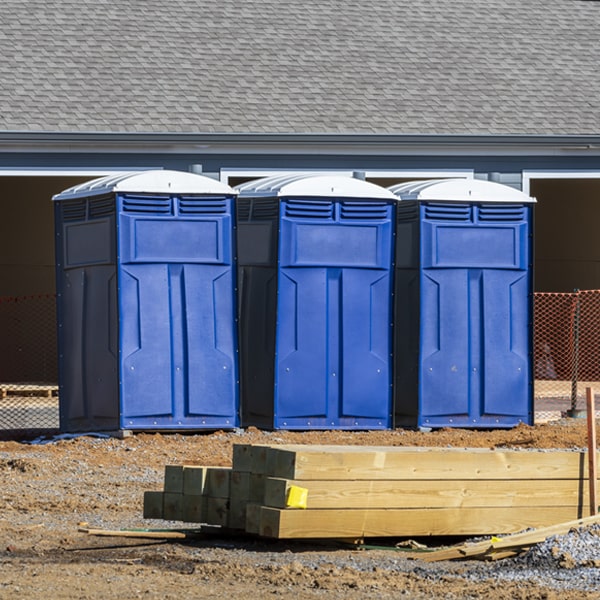 what is the cost difference between standard and deluxe portable toilet rentals in Linn Grove IN